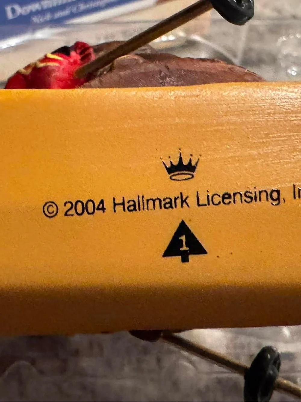 2004 Hallmark Keepsake Ornament Downhill Delivery - bear skiing